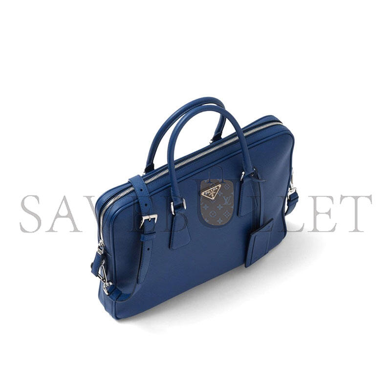 PRADA SAFFIANO LEATHER BRIEFCASE 2VE368 (36*28*4cm) 